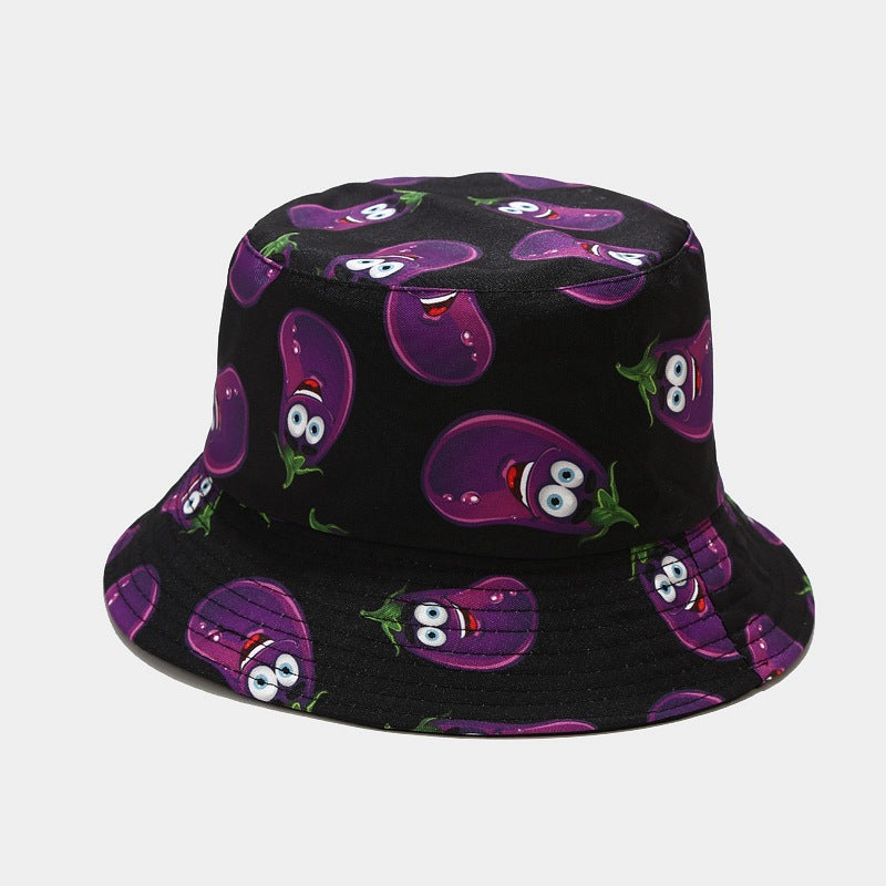 Wholesale Cotton Polyester Vegetable Pattern Bucket Hat